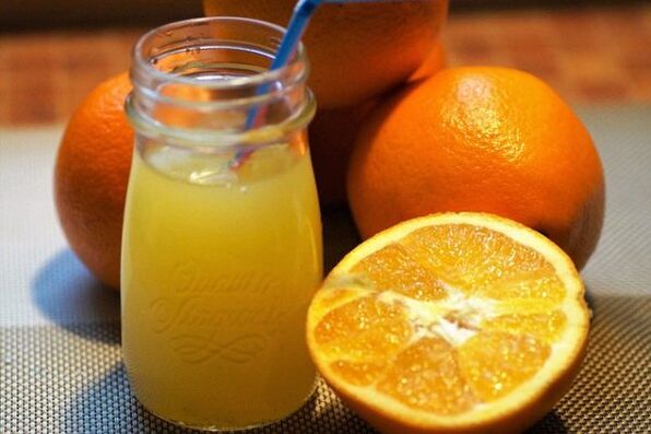 Orangensaft zum Abnehmen